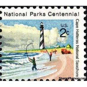 United States of America 1972 National Parks Centennial - Fishing on the Beach