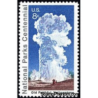 United States of America 1972 National Parks Centennial - Old Faithful, Yellowstone