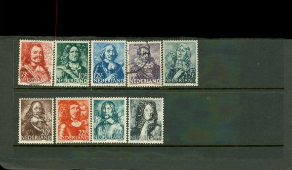 Netherlands Famous People , 9 stamps Lot 2 - Netherlands Famous People , 9 stamps Lot 2