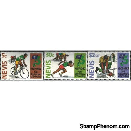 Nevis Scouting , 3 stamps