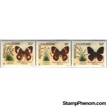 New Caledonia Butterflies , 3 stamps