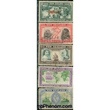 New Zealand Ships , 5 stamps