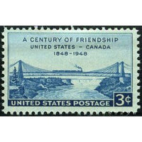 United States of America 1948 Niagara Railway Suspension Bridge (from print by H. Peters)