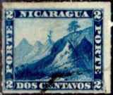 Nicaragua 1869-1871 Phrygian cap on the Momotombo