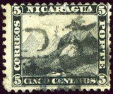 Nicaragua 1869-1871 Phrygian cap on the Momotombo