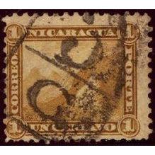 Nicaragua 1869-1871 Phrygian cap on the Momotombo