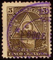 Nicaragua 1898 Centro America