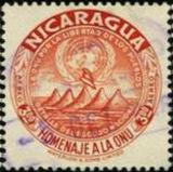 Nicaragua 1954 UNO inscribed HOMENAJE A LA ONU