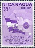 Nicaragua 1955 Rotary International 50th Anniversary