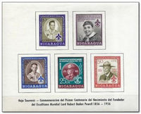 Nicaragua 1957 Lord Baden Powell Birth Centenary