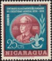 Nicaragua 1957 Lord Baden Powell Birth Centenary