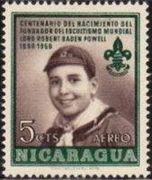 Nicaragua 1957 Lord Baden Powell Birth Centenary