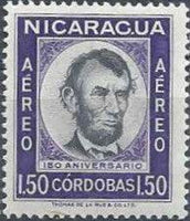 Nicaragua 1959 150th Birth Anniversary of Abraham Lincoln