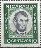 Nicaragua 1959 150th Birth Anniversary of Abraham Lincoln