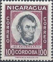 Nicaragua 1959 150th Birth Anniversary of Abraham Lincoln