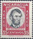 Nicaragua 1959 150th Birth Anniversary of Abraham Lincoln