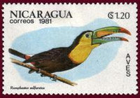 Nicaragua 1981 Birds