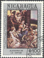 Nicaragua 1984 Correggio's 450th Death Anniversary