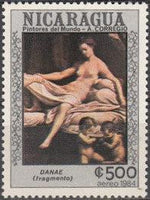 Nicaragua 1984 Correggio's 450th Death Anniversary