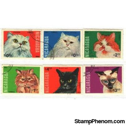 Nicaragua Cats , 6 stamps