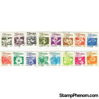 Nicaragua Flowers , 16 stamps