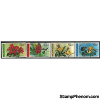 Nicaragua Flowers , 4 stamps