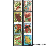 Nicaragua Flowers , 8 stamps