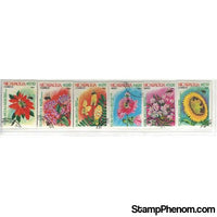 Nicaragua Flowers Lot 2, 6 stamps