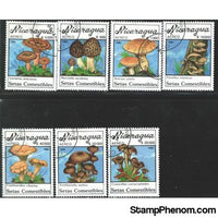 Nicaragua Mushrooms Lot 2 , 7 stamps