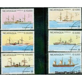 Nicaragua Ships Lot 2 , 6 stamps