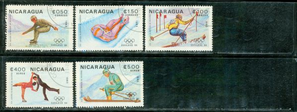 Nicaragua Olympics , 5 stamps