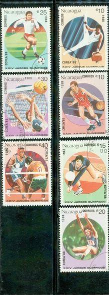 Nicaragua Olympics , 7 stamps