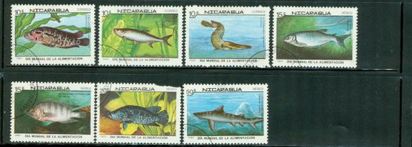 Nicaragua Fishes , 7 stamps - Nicaragua Fishes , 7 stamps