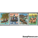 Niger Scouting , 4 stamps