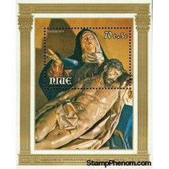 Niue Christ Lot 2 , 1 souvenir sheet