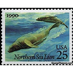 United States of America 1990 Northern Sea Lion (Eumetopias jubata)