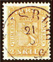 Norway 1863-1866 Skilling value at left-Stamps-Norway-Mint-StampPhenom