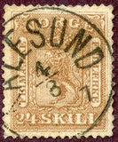 Norway 1863-1866 Skilling value at left-Stamps-Norway-Mint-StampPhenom