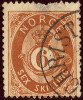 Norway 1871-1875 First posthorns-Stamps-Norway-Mint-StampPhenom