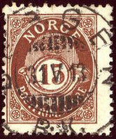 Norway 1905 Coat of Arms Surcharged-Stamps-Norway-Mint-StampPhenom