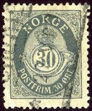 Norway 1907-1908 posthorn-Stamps-Norway-Mint-StampPhenom