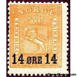 Norway 1929 Coat of Arms Surcharged-Stamps-Norway-Mint-StampPhenom