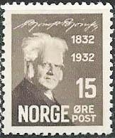 Norway 1932 Birth Centenary of Bjørnstjerne Bjørnson-Stamps-Norway-Mint-StampPhenom