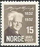 Norway 1932 Birth Centenary of Bjørnstjerne Bjørnson-Stamps-Norway-Mint-StampPhenom