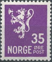 Norway 1937 - 1938 Definitives - National Arms-Stamps-Norway-Mint-StampPhenom