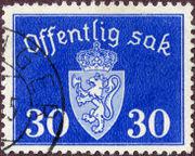 Norway 1937-1938 Official Stamps-Stamps-Norway-Mint-StampPhenom