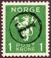 Norway 1940-1941 Lion emblem -no wmrk-Stamps-Norway-Mint-StampPhenom