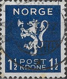 Norway 1940-1941 Lion emblem -no wmrk-Stamps-Norway-Mint-StampPhenom