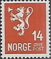 Norway 1940-1941 Lion emblem -no wmrk-Stamps-Norway-Mint-StampPhenom