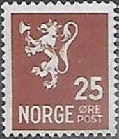 Norway 1940-1941 Lion emblem -no wmrk-Stamps-Norway-Mint-StampPhenom